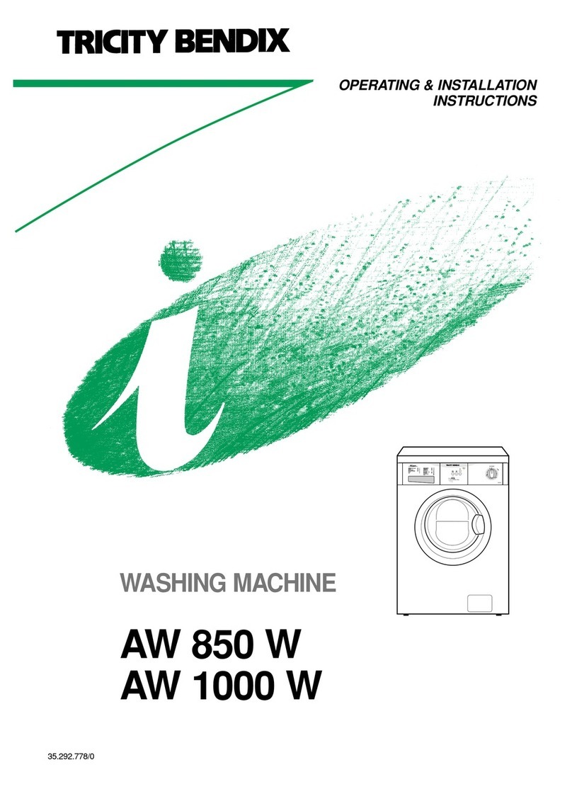 Tricity Bendix AW 1000 W Product guide