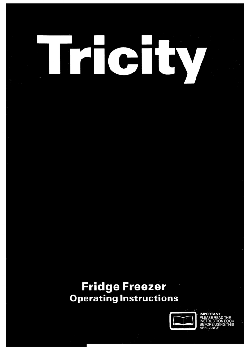 Tricity Bendix Freezer Operating User manual Tricity Bendix Freezer Operating User manual