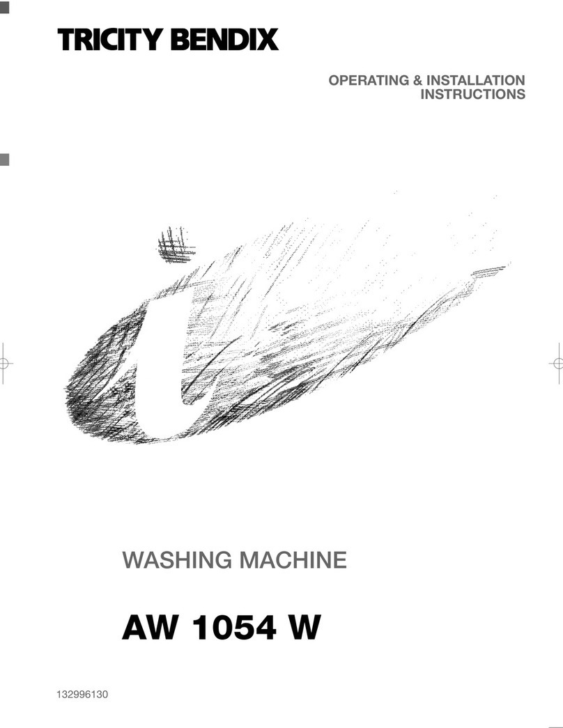 Tricity Bendix AW 1054 W Product guide Tricity Bendix AW 1054 W Product guide
