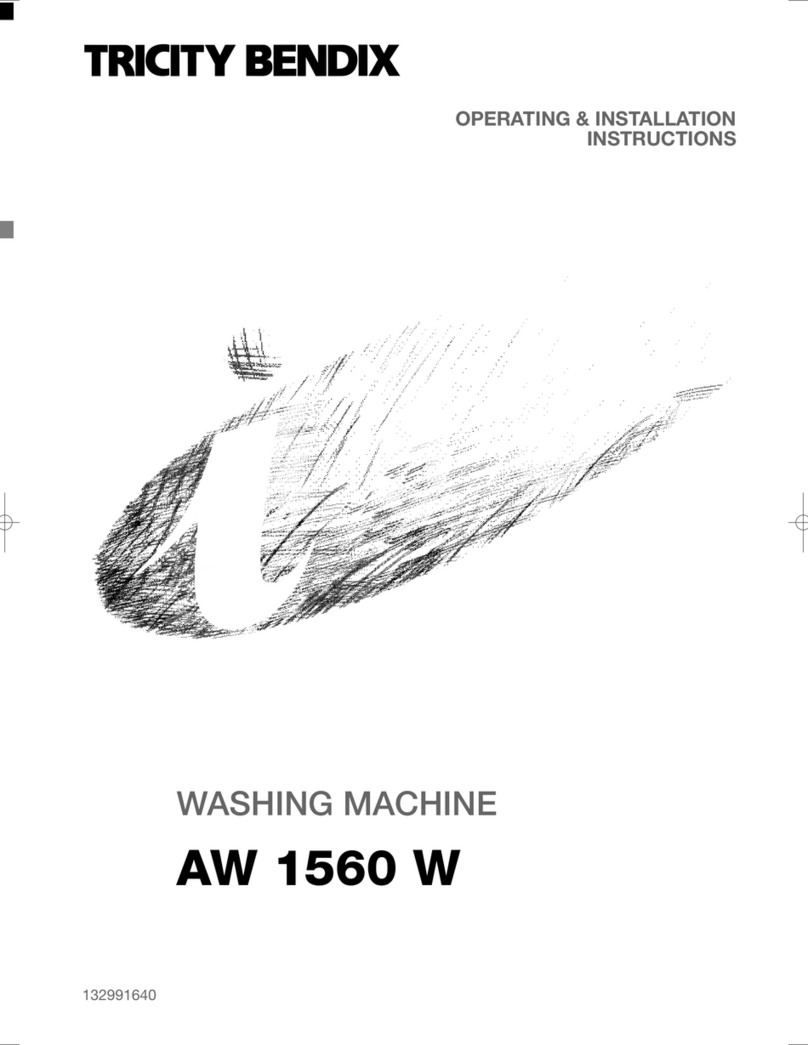 Tricity Bendix AW 1560 W Operating & installation instructions