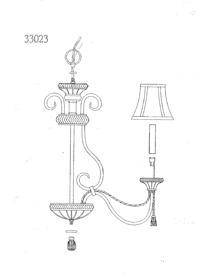 Triarch Indoor Lightning 33023 installation instructions