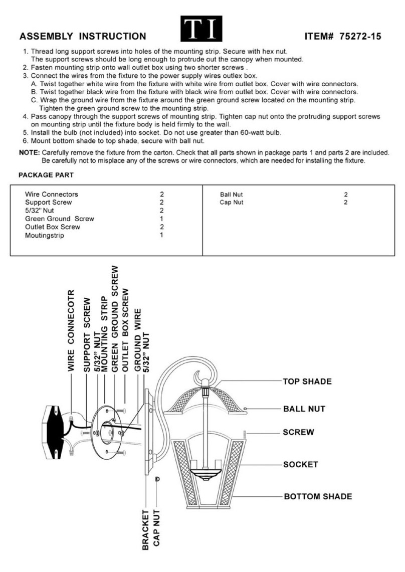 Triarch Indoor Lighting 75272-15 User manual