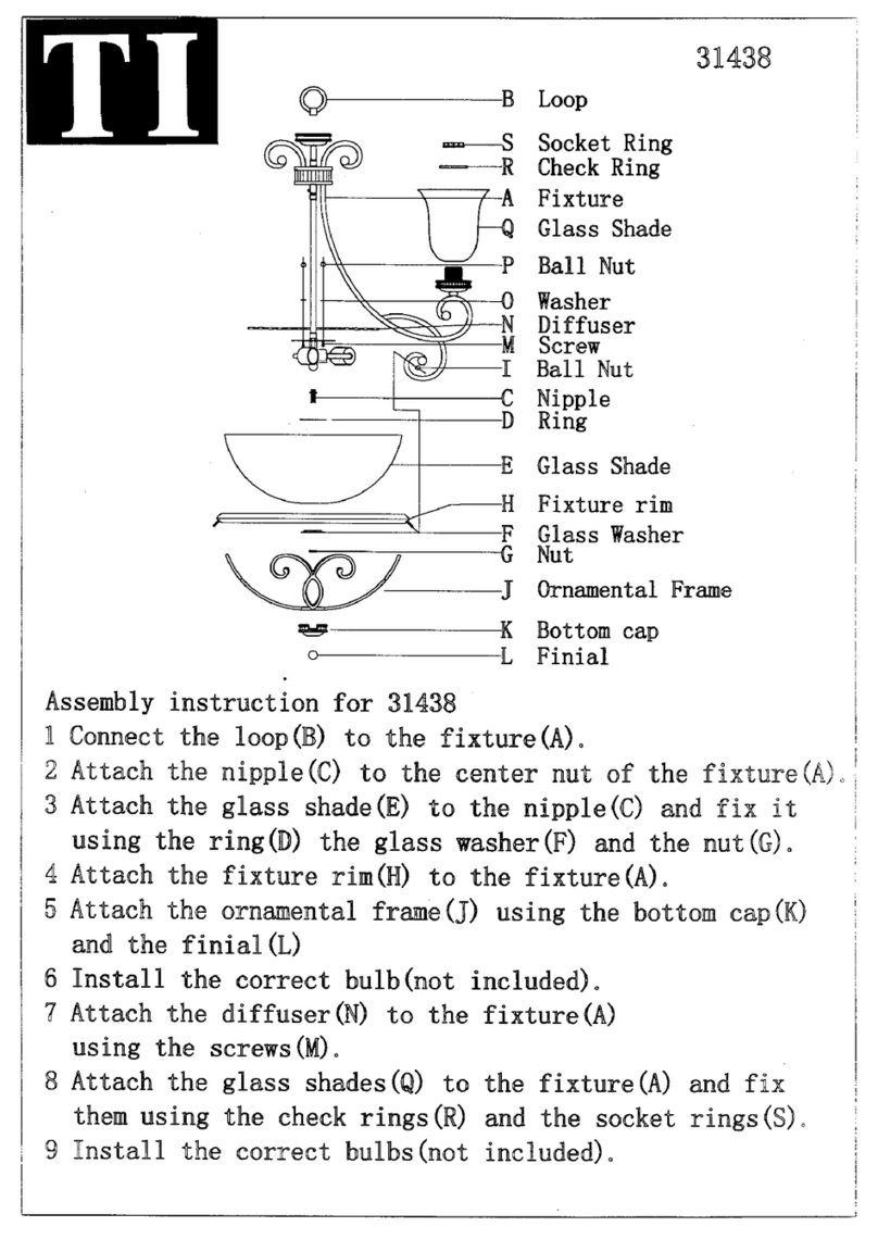 Triarch Indoor Lighting 31438 User manual