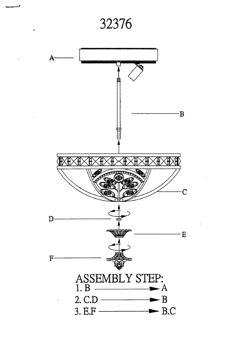 Triarch Indoor Lighting 32376 Assembly instructions Triarch Indoor Lighting 32376 Assembly instructions