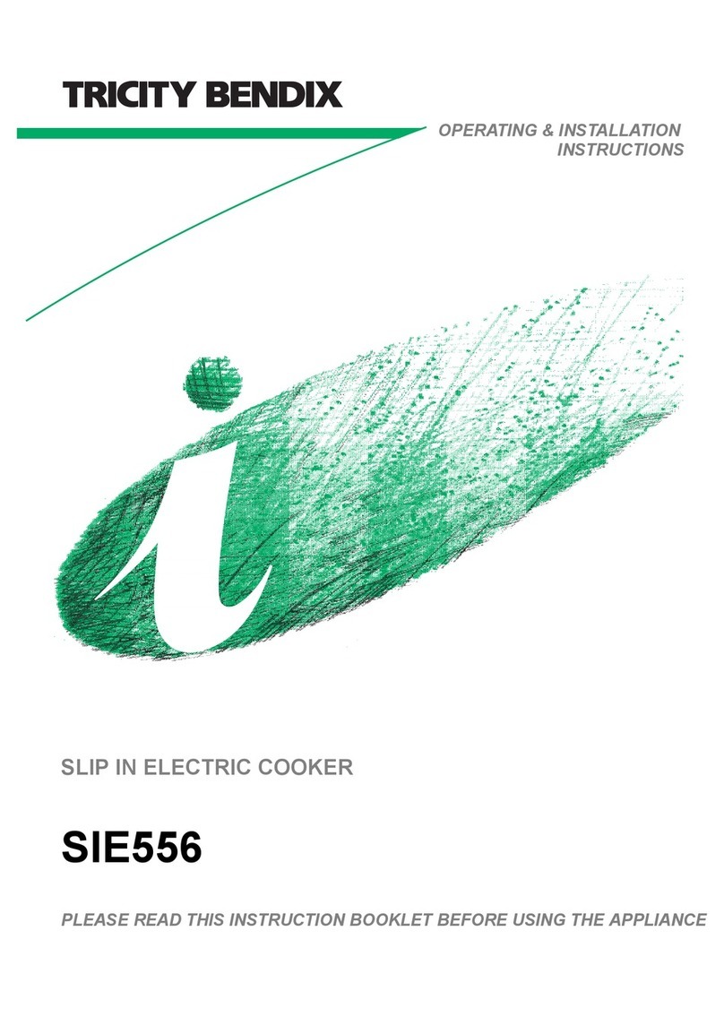 Tricity Bendix SIE556 Product guide