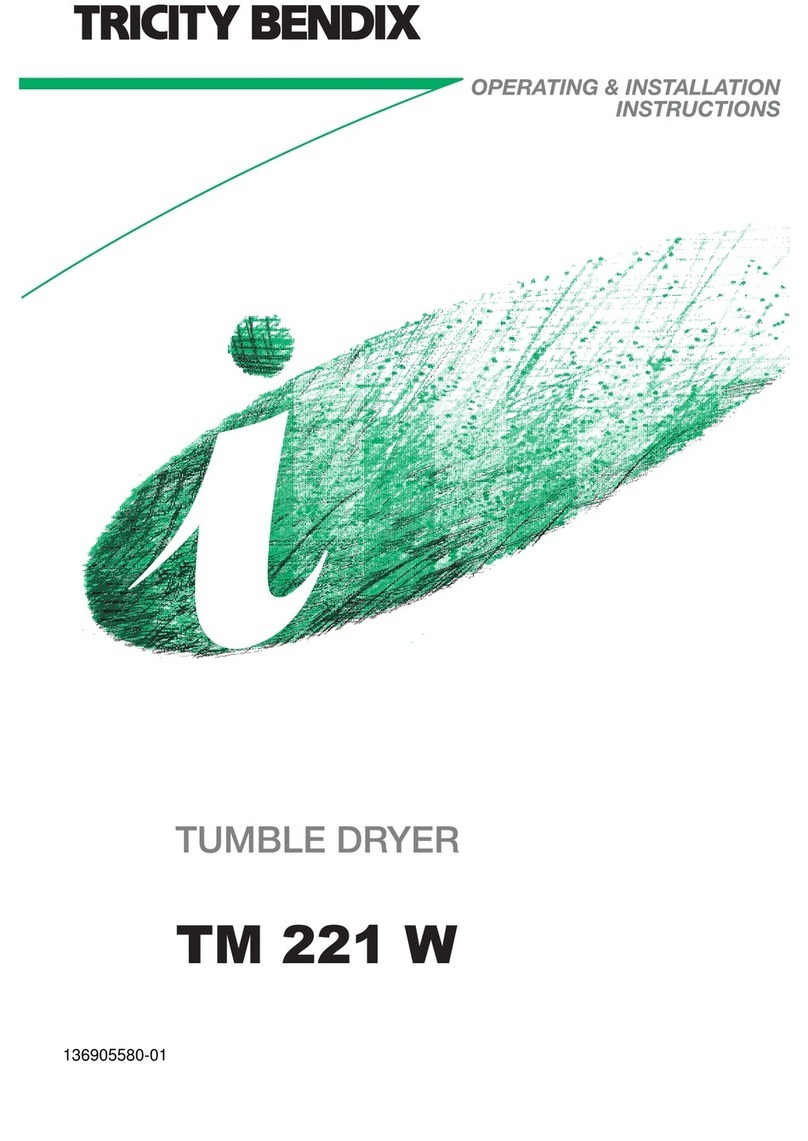 Tricity Bendix TM 221 W Product guide