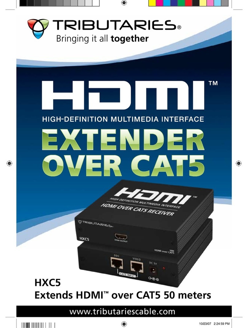 Tributaries HDMI HXC5 instruction manual