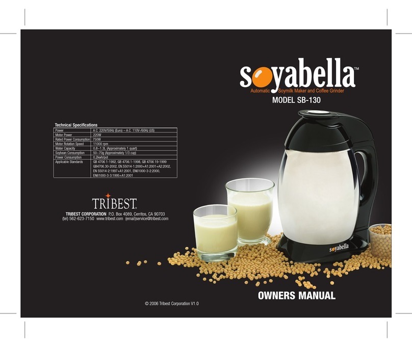 Tribest Soyabella SB-130 User manual