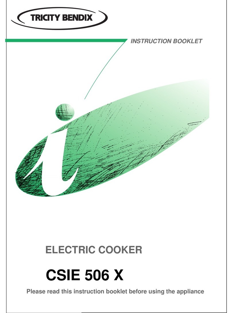 Tricity Bendix CSIE 506 X User manual