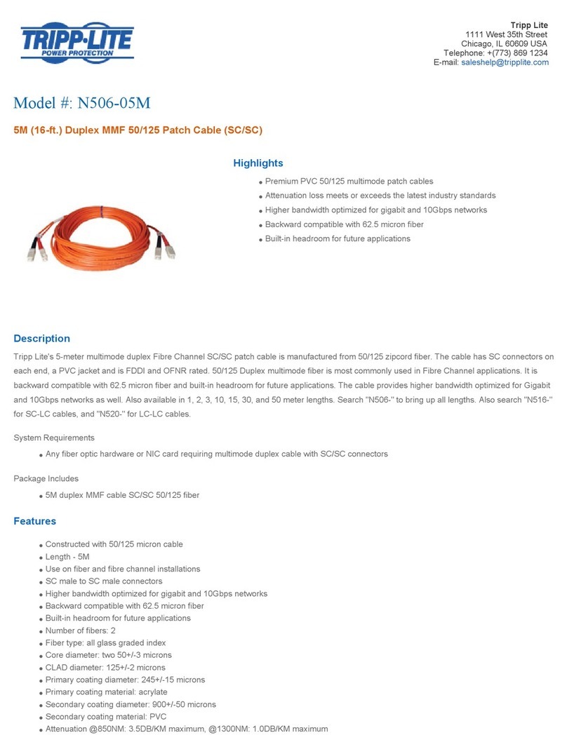 Tripp Lite N506-05M User manual