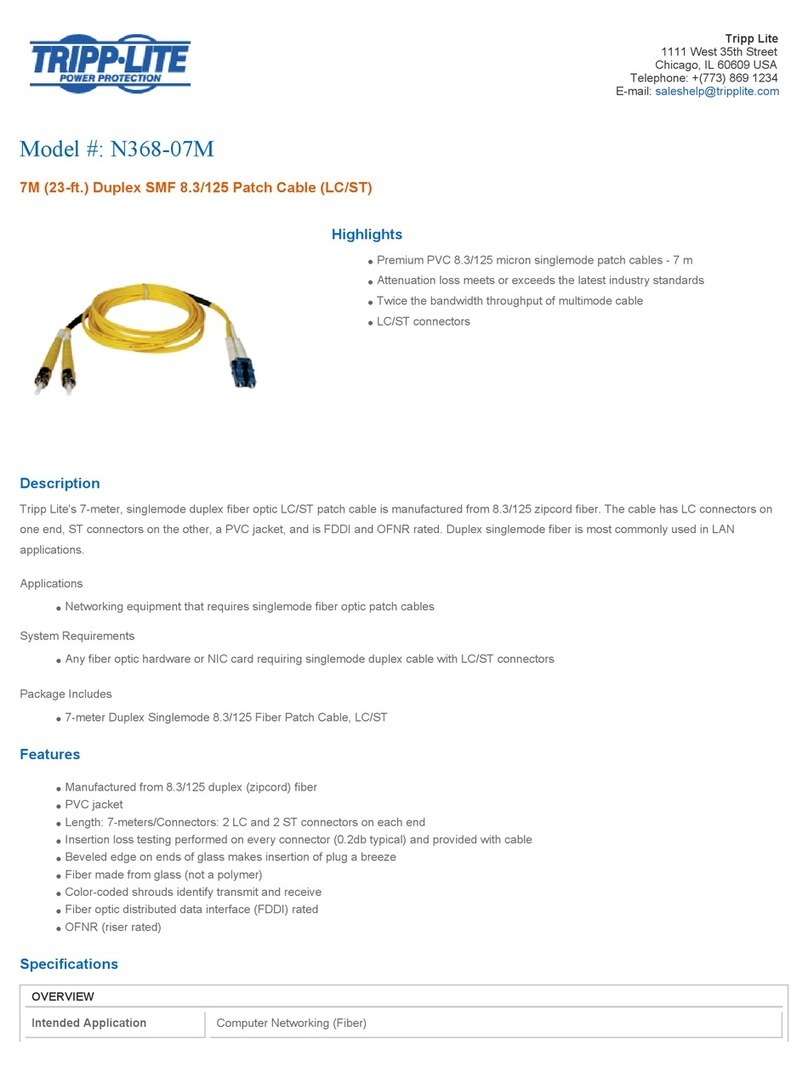 Tripp Lite N368-07M User manual