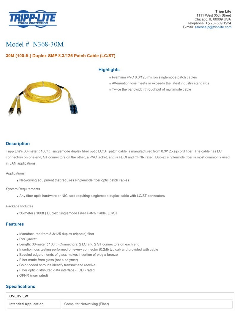 Tripp Lite N368-30M User manual