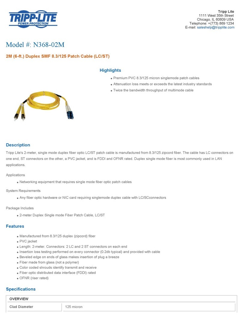 Tripp Lite N368-02M User manual Tripp Lite N368-02M User manual
