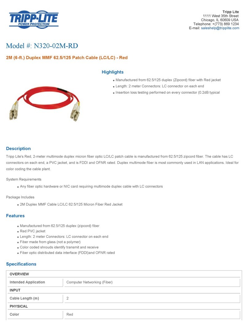 Tripp Lite N320-02M-RD Specification sheet Tripp Lite N320-02M-RD Specification sheet