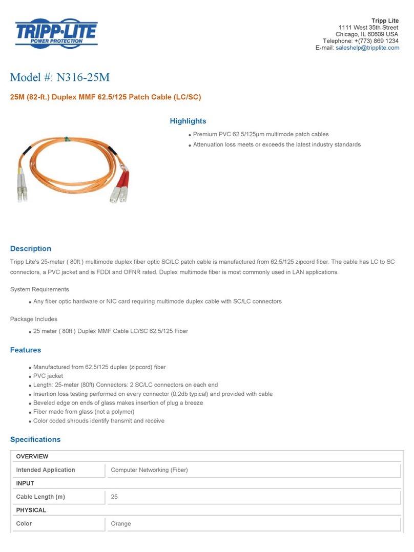 Tripp Lite N316-25M User manual