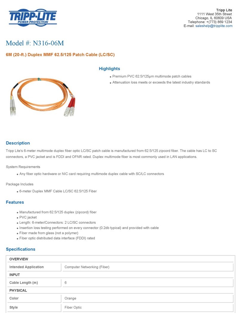 Tripp Lite N316-06M User manual Tripp Lite N316-06M User manual