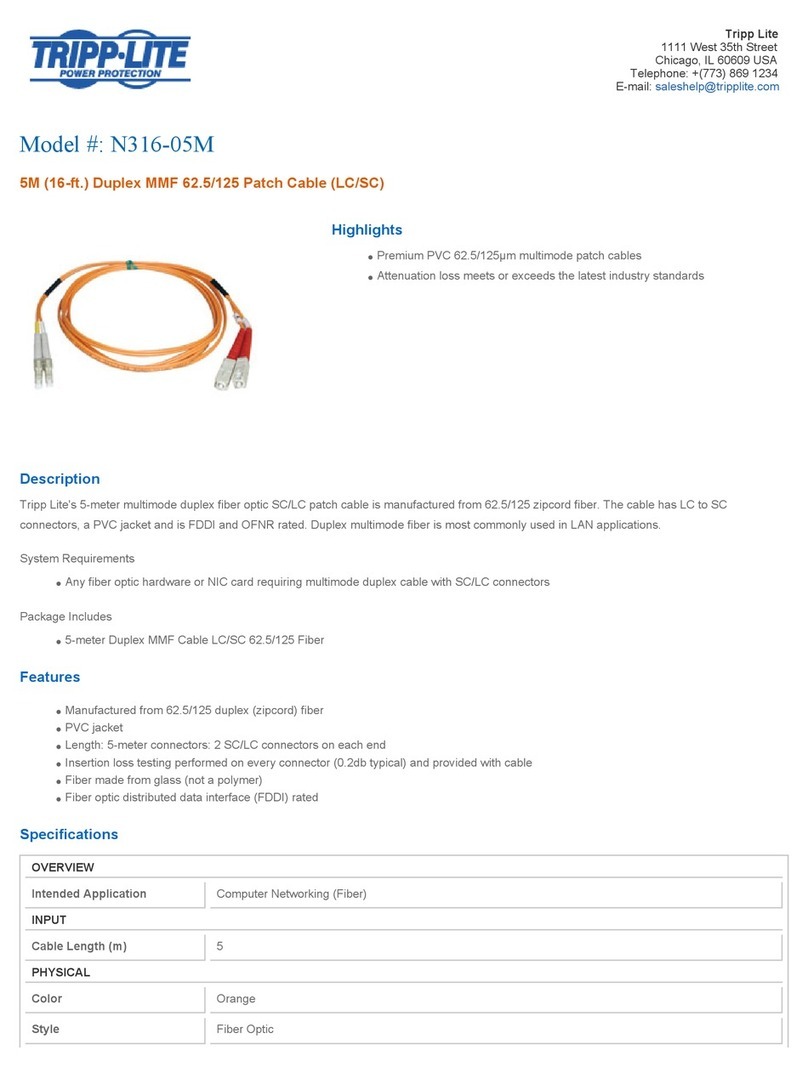 Tripp Lite N316-05M User manual
