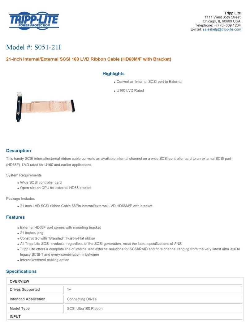 Tripp Lite S410-006 Specification sheet