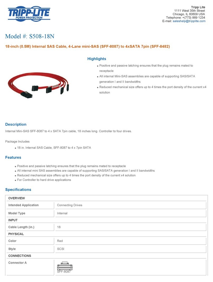 Tripp Lite S508-18N User manual Tripp Lite S508-18N User manual