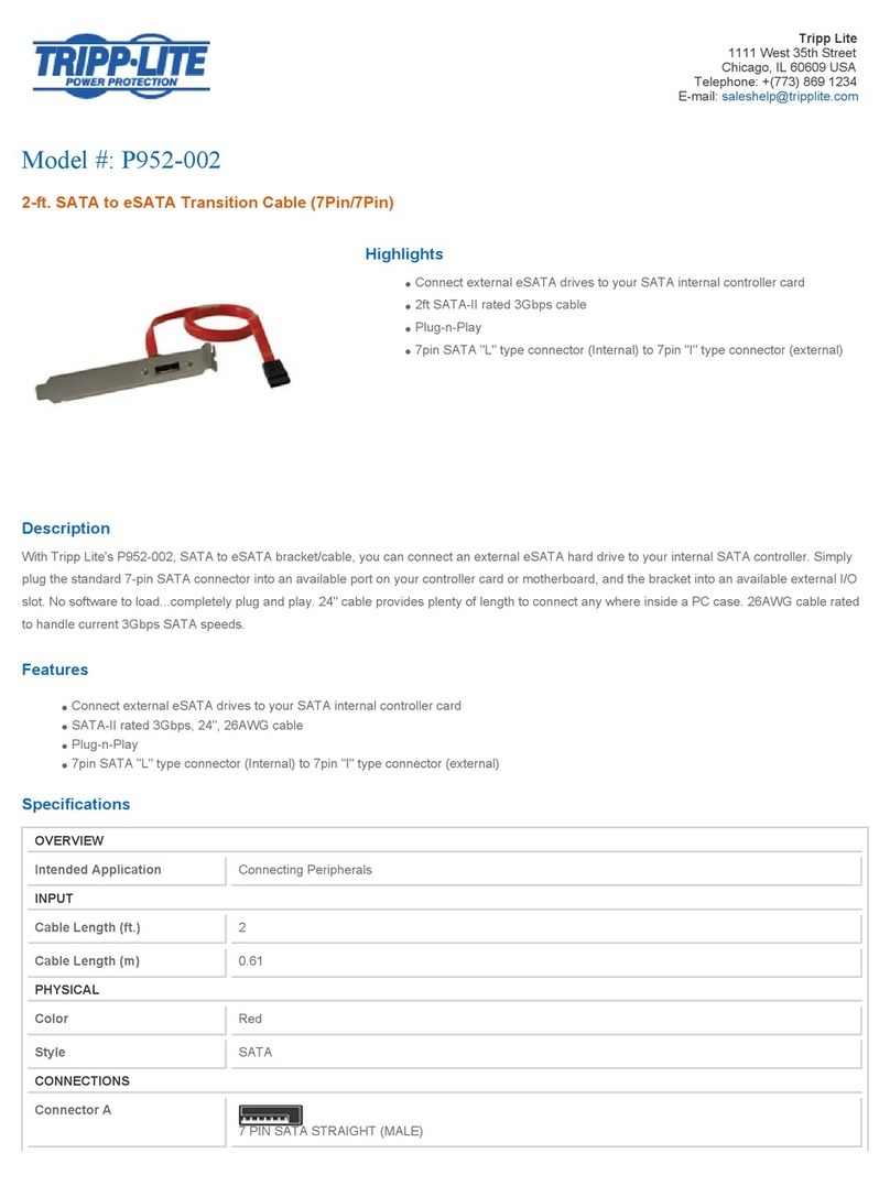 Tripp Lite P952-002 User manual Tripp Lite P952-002 User manual