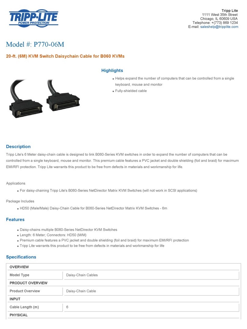 Tripp Lite P770-06M User manual Tripp Lite P770-06M User manual