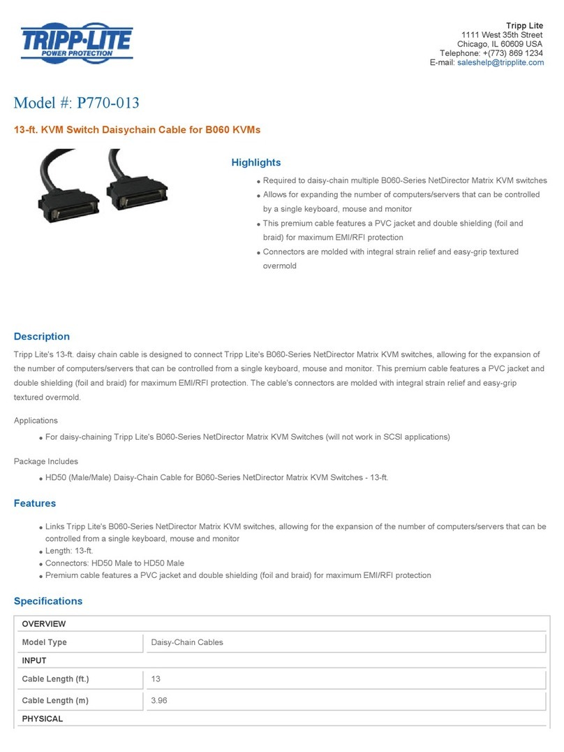 Tripp Lite P770-013 User manual