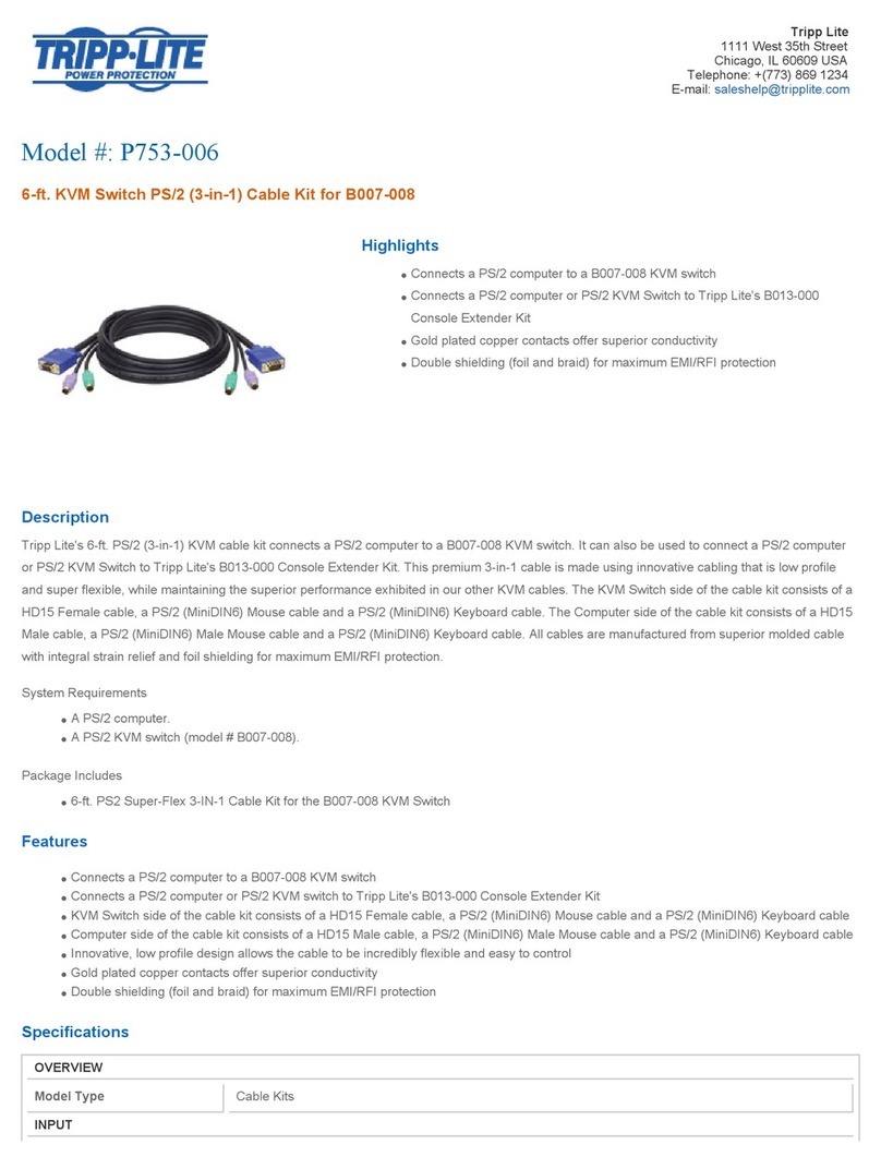 Tripp Lite P753-006 User manual