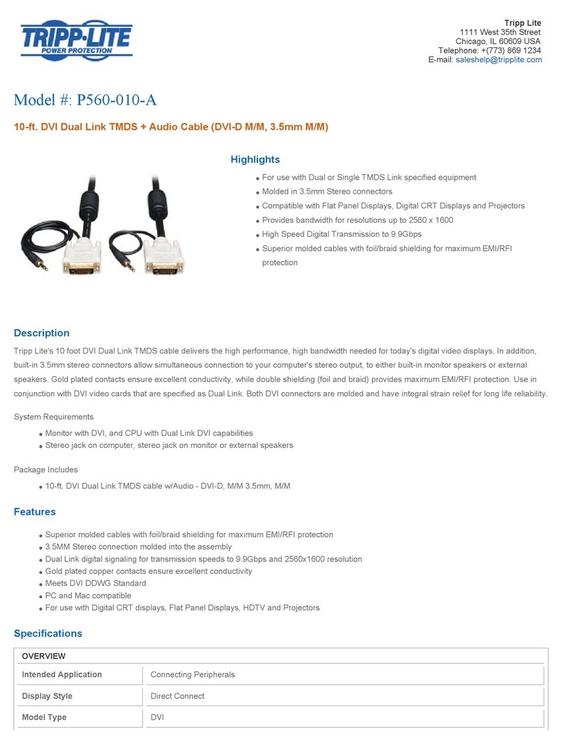 Tripp Lite P560-006-A User manual Tripp Lite P560-006-A User manual