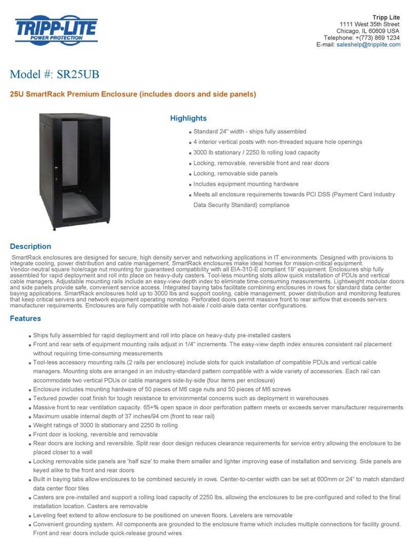 Tripp Lite SmartRack SR25UB User manual