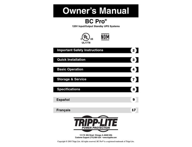 Tripp Lite Keyspan TuneView BC Pro User manual Tripp Lite Keyspan TuneView BC Pro User manual