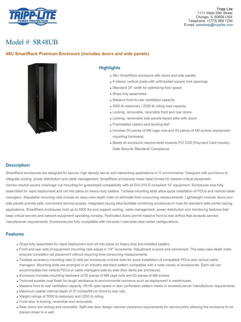 Tripp Lite SmartRack SR48UB Specifications