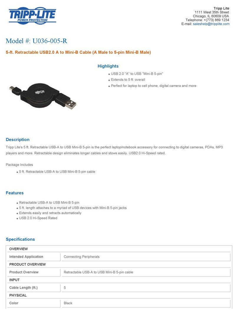 Tripp Lite U036-005-R Specifications