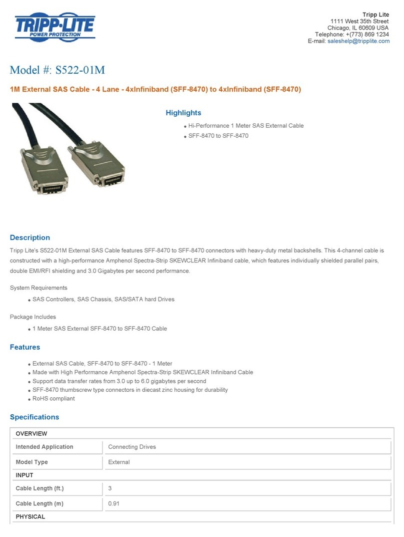 Tripp Lite S522-01M User manual Tripp Lite S522-01M User manual