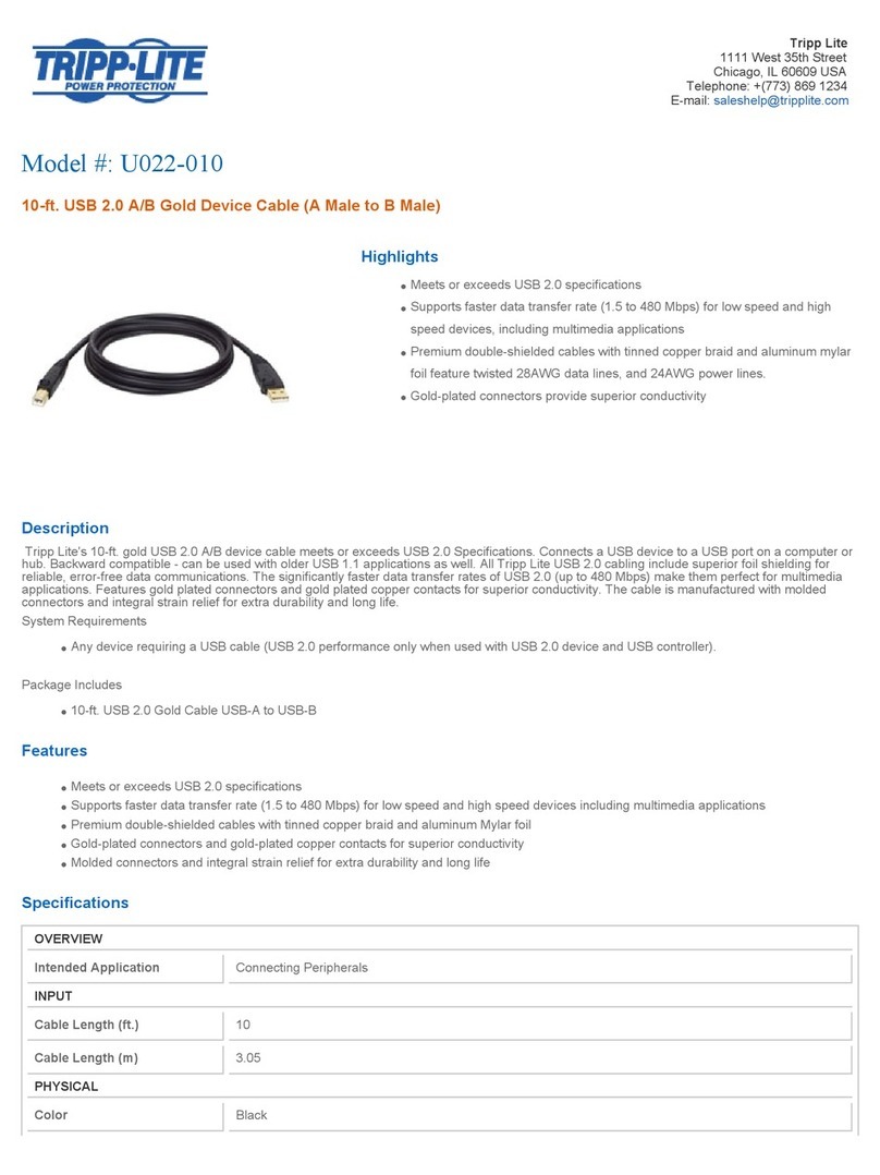 Tripp Lite U022-010 User manual