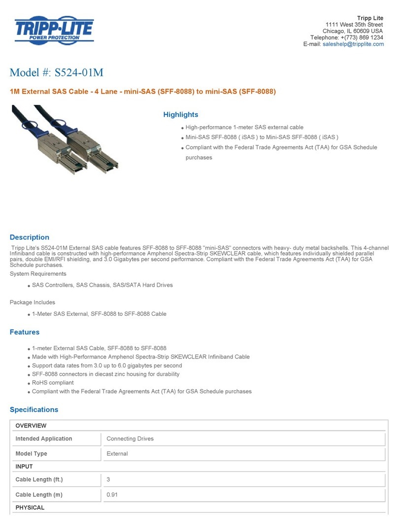 Tripp Lite S524-01M User manual