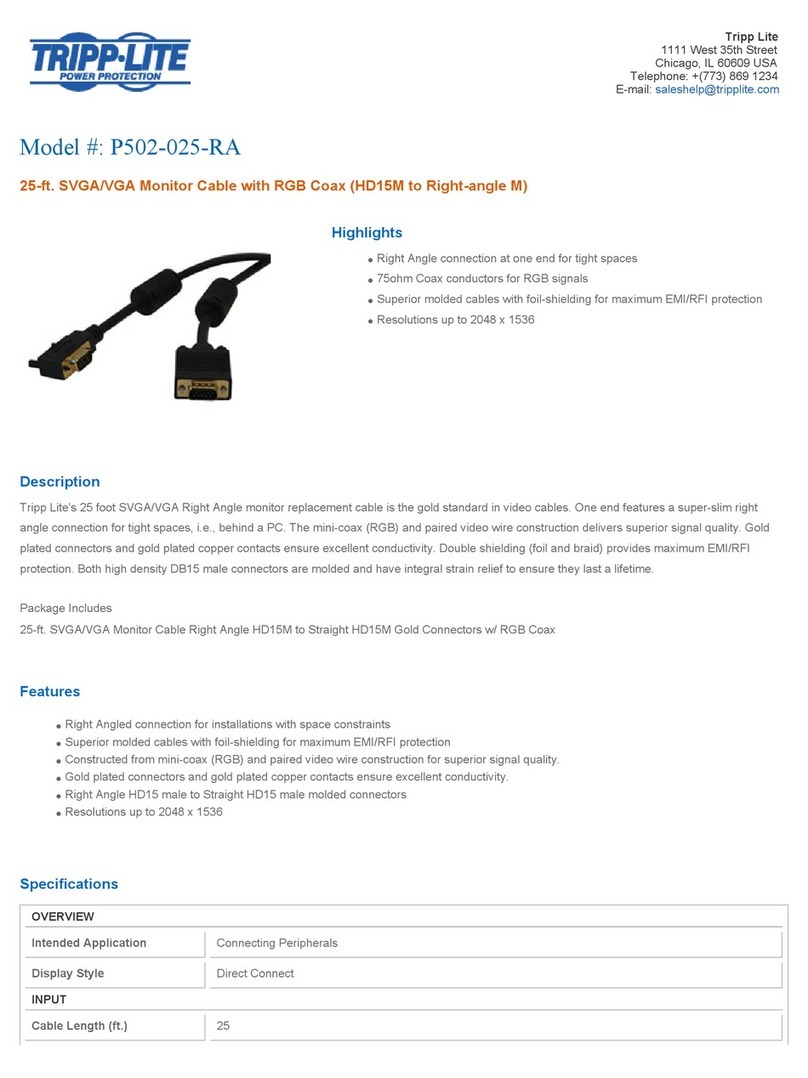 Tripp Lite P502-025-RA User manual
