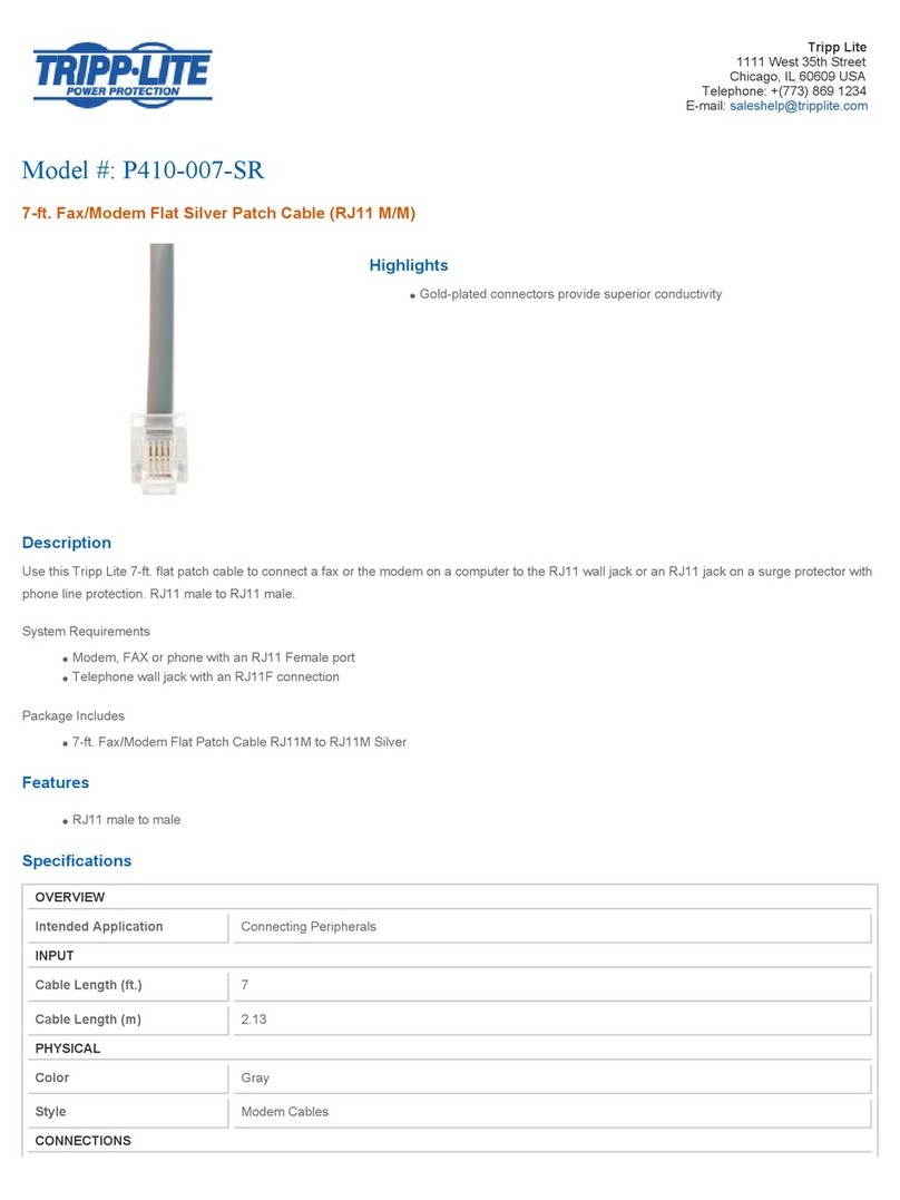 Tripp Lite P410-007-SR User manual