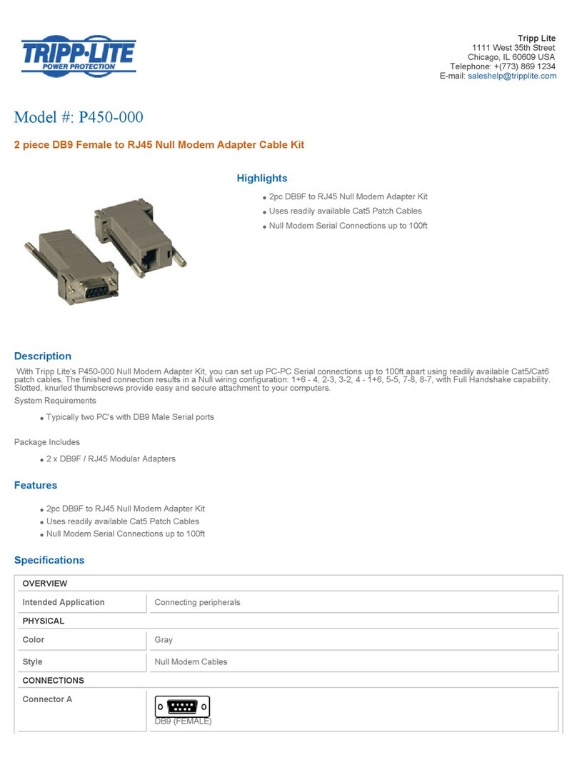 Tripp Lite P450-000 User manual