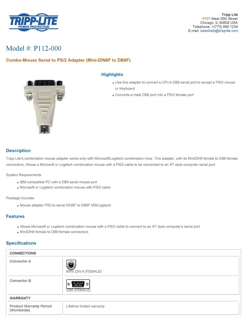 Tripp Lite P112-000 User manual