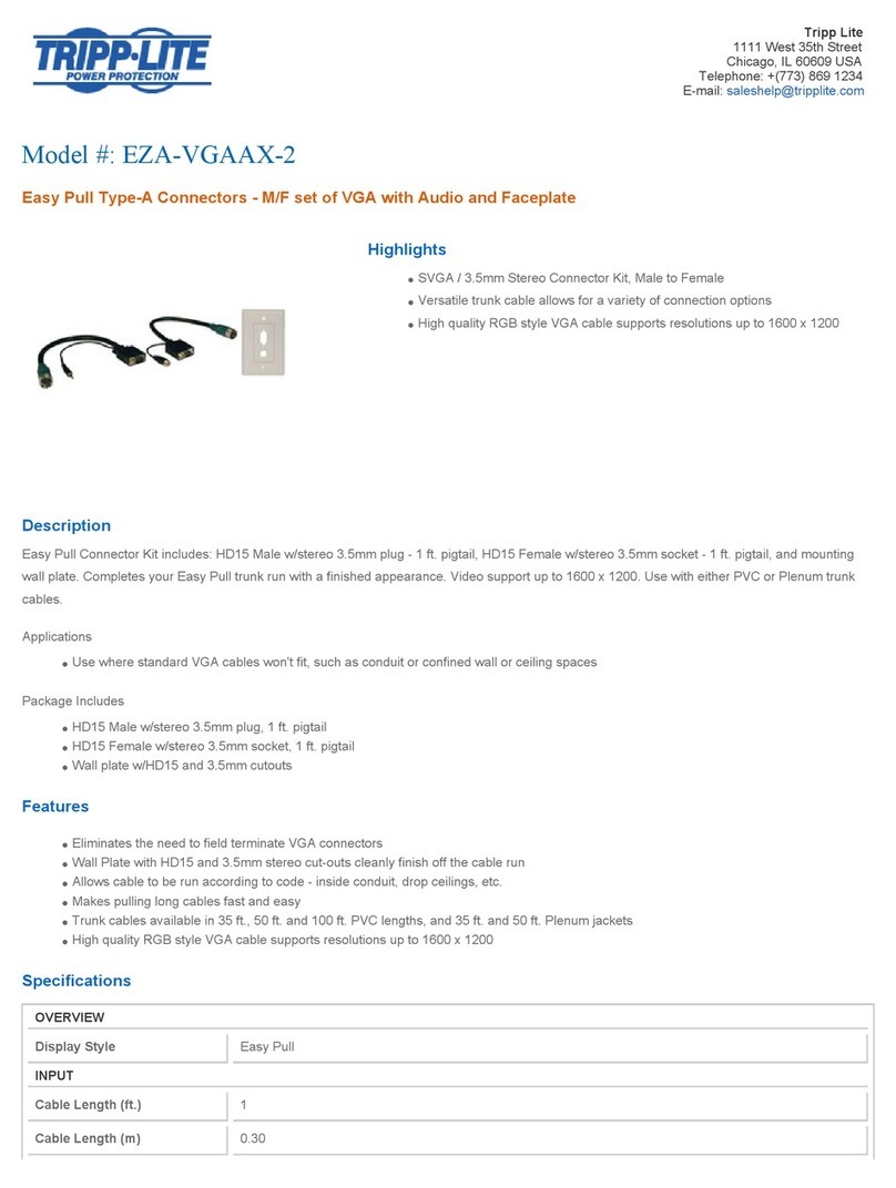Tripp Lite EZA-VGAAX-2 User manual