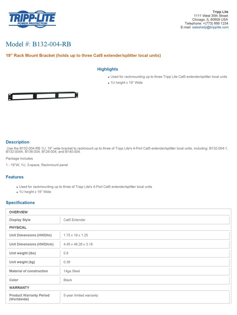 Tripp Lite B132-004-RB Specification sheet