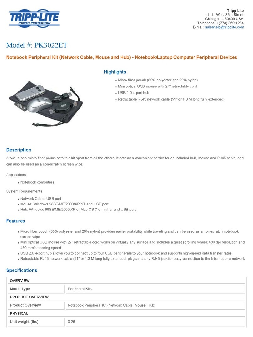 Tripp Lite PK3022ET Specifications