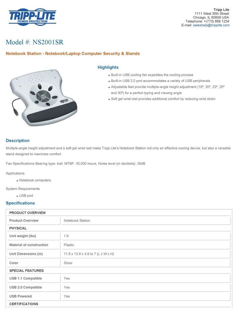 Tripp Lite NS2001SR User manual