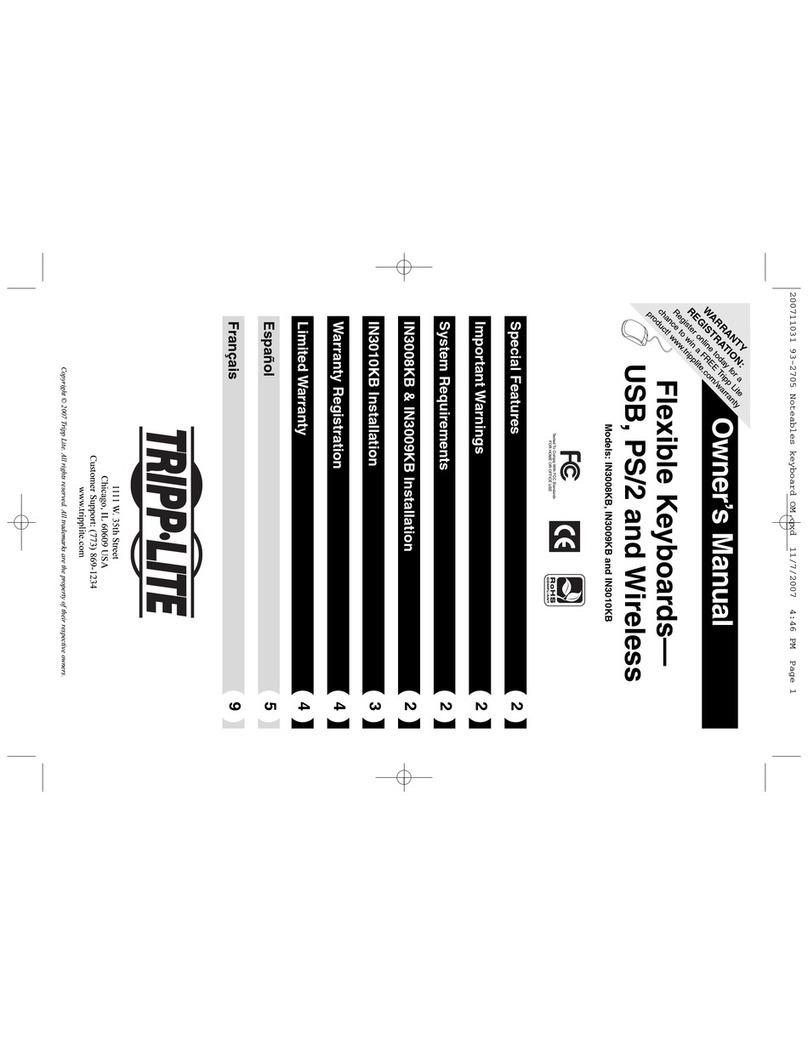 Tripp Lite IN3008KB User manual