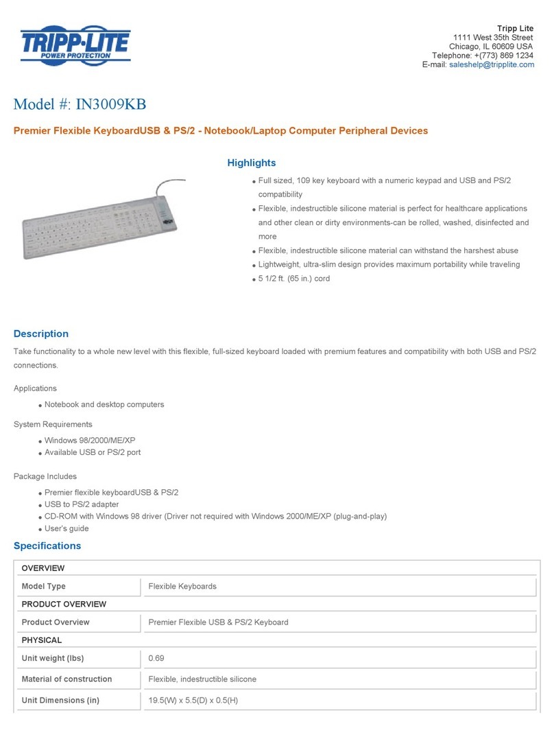 Tripp Lite IN3009KB User manual