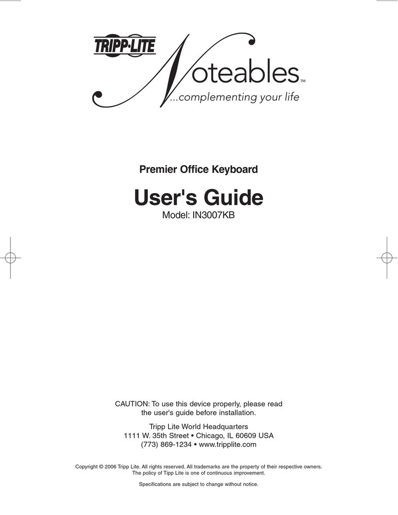 Tripp Lite Noteables IN3007KB User manual