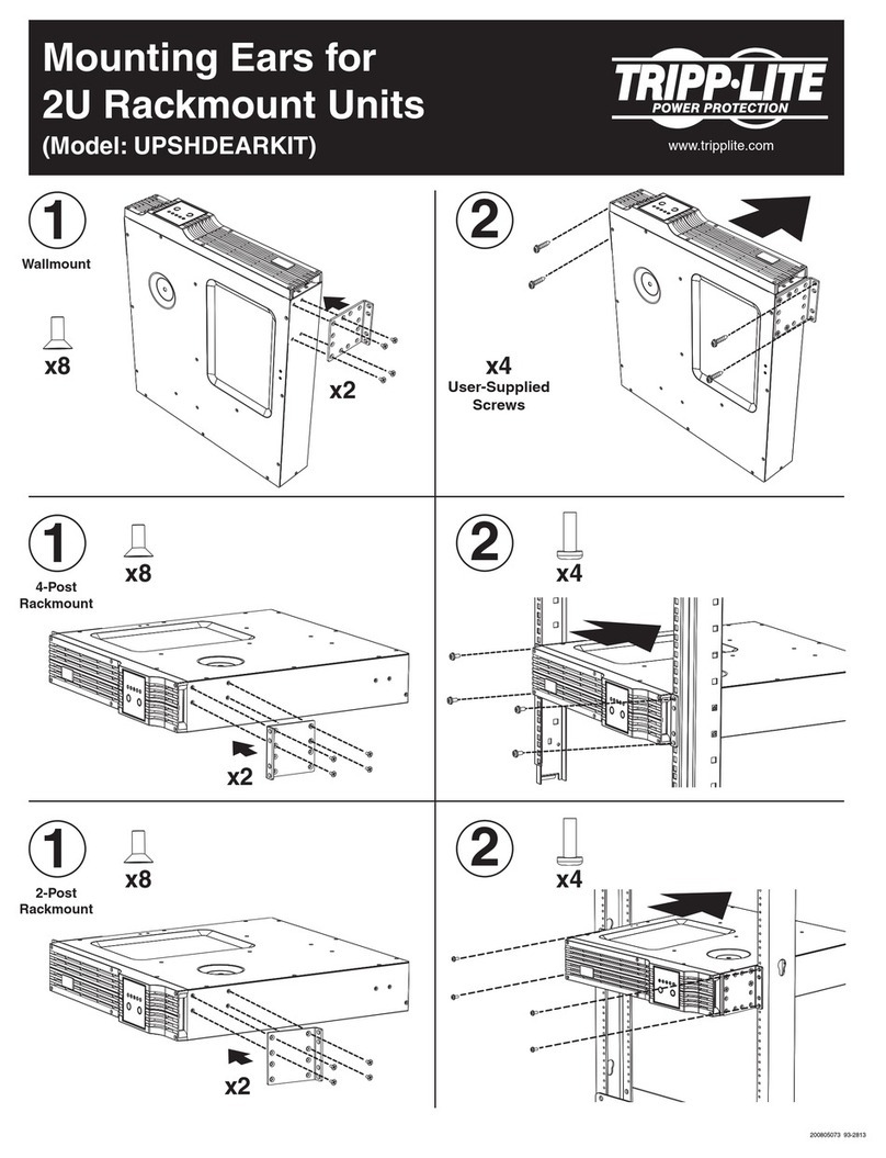 Tripp Lite Mounting Ears UPSHDEARKIT Mounting guide