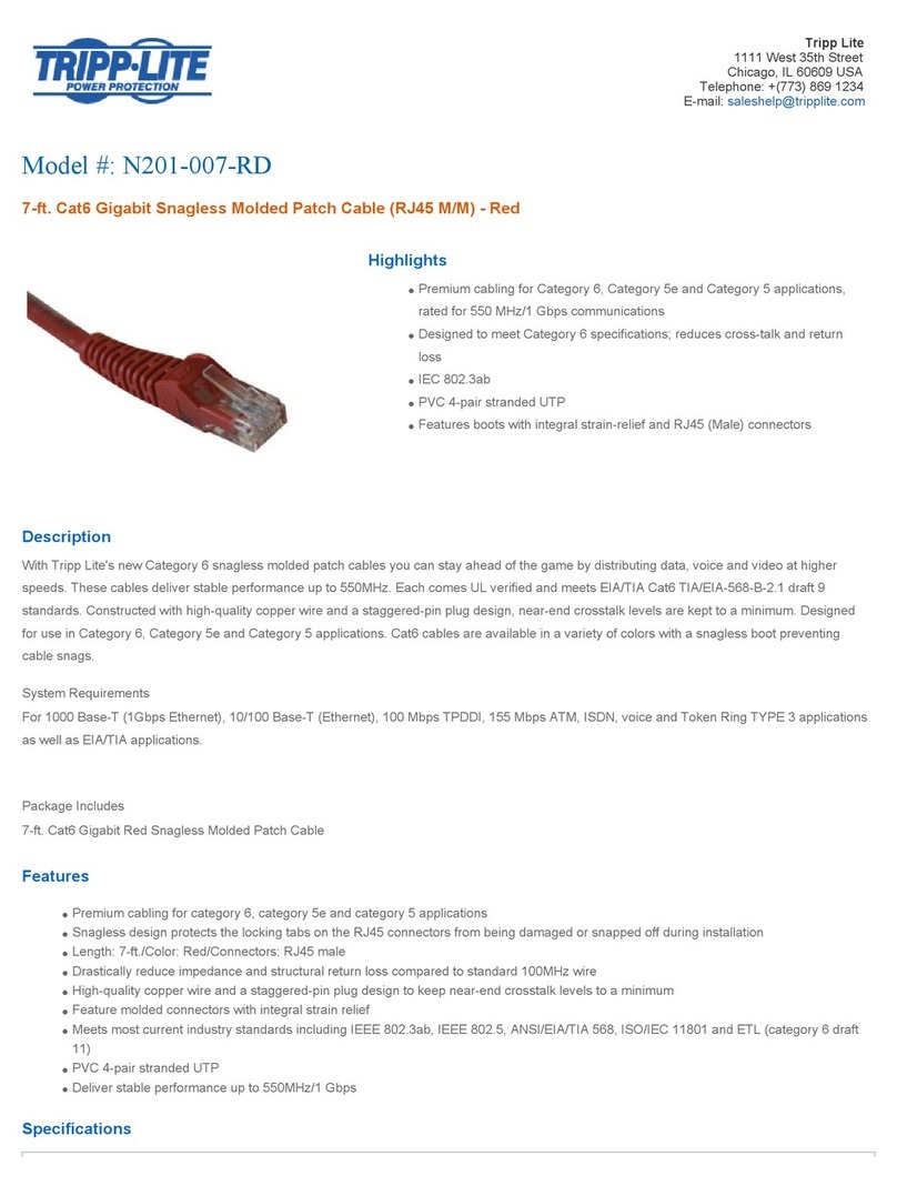 Tripp Lite N201-007-RD Specifications
