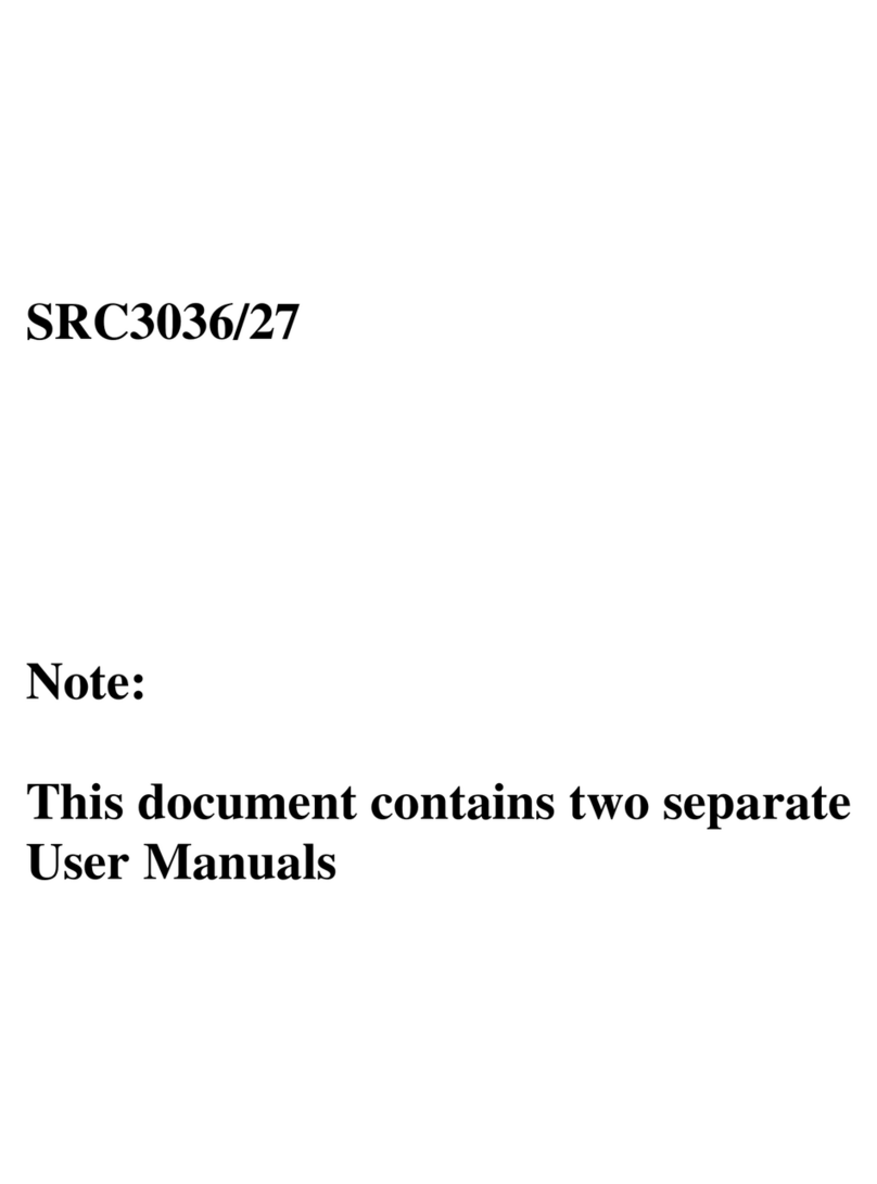 Philips SRC3036/27 Installation and operation manual