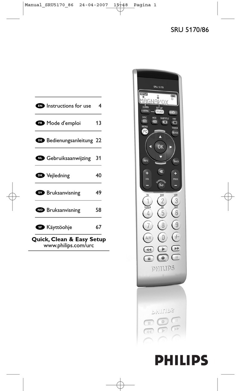 Philips SRU 5170/86 Instructions for use